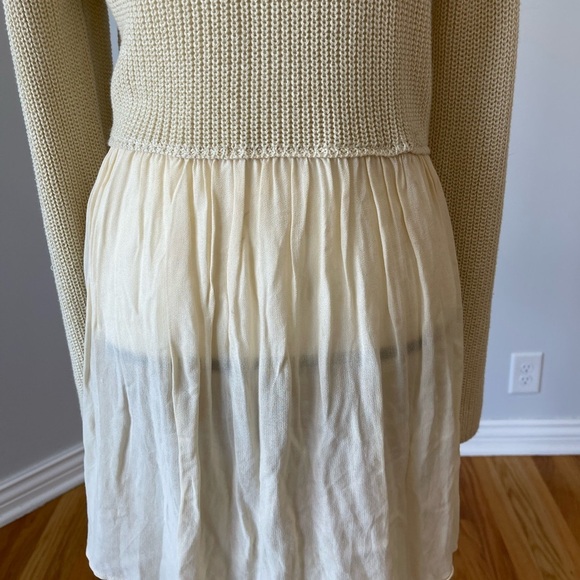 Westbound Tunic Blouse mixed material size XL neutral cottage costal work boots - Picture 5 of 9